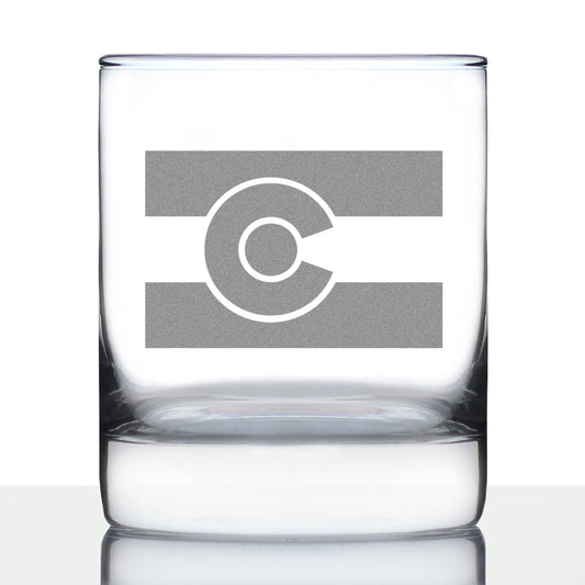 Colorado Flag - 10 Ounce Rocks Glass