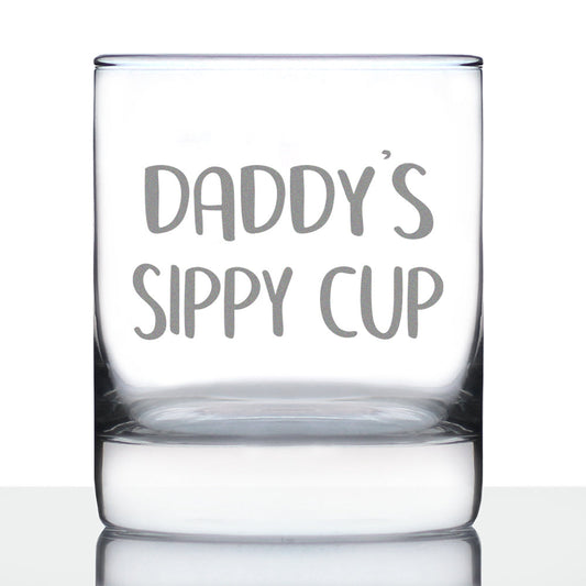 Daddy's Sippy Cup - 10 Ounce Rocks Glass