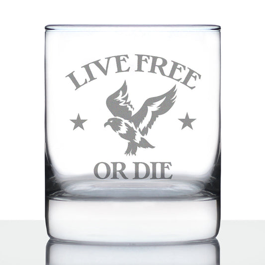 Live Free or Die - 10 Ounce Rocks Glass