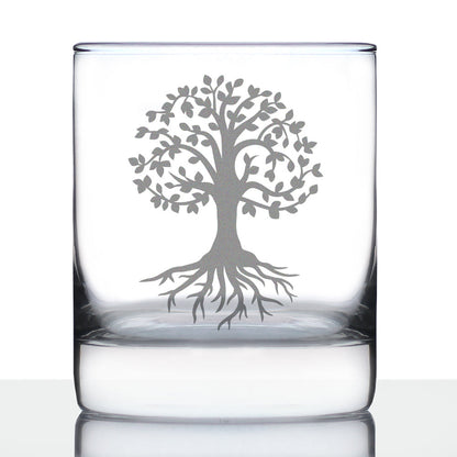 Tree Of Life - Whiskey Rocks Glass - Cute Family Themed Gifts and Decor - 10.25 Oz Glass