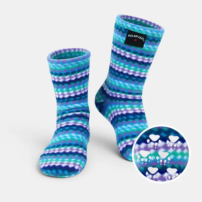 Kids' Nonskid Fleece Socks - Ripple