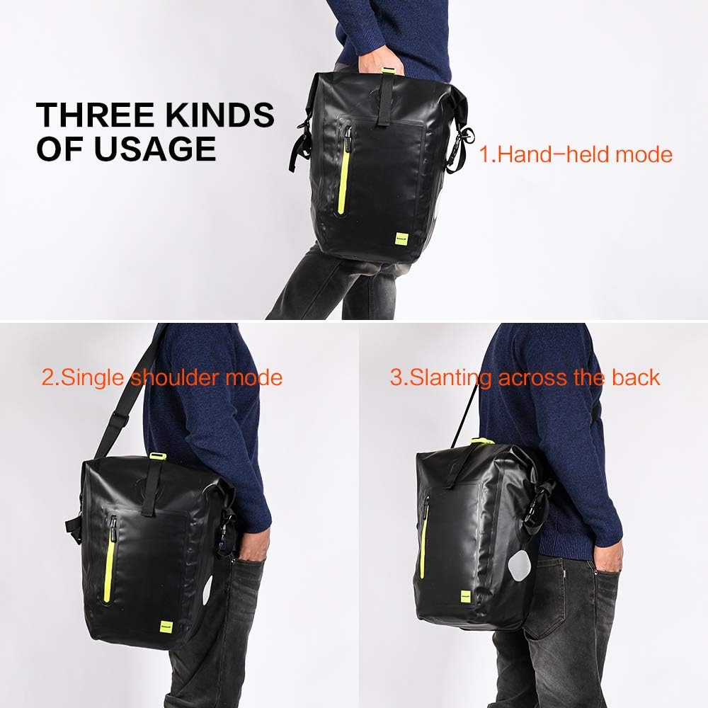 Rhinowalk Waterproof Bike Pannier Bag,(for Bicycle Cargo Rack Saddle Bag Shoulder Bag-RK19661 25L