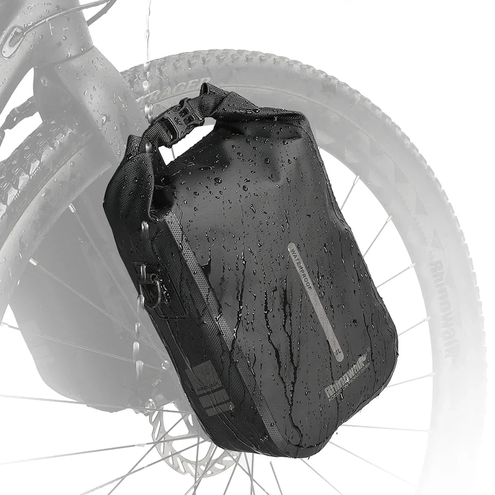 Rhinowalk 4L Waterproof Fork Bag Rack Bag Shoulder Bag for E-Scooter, Bike