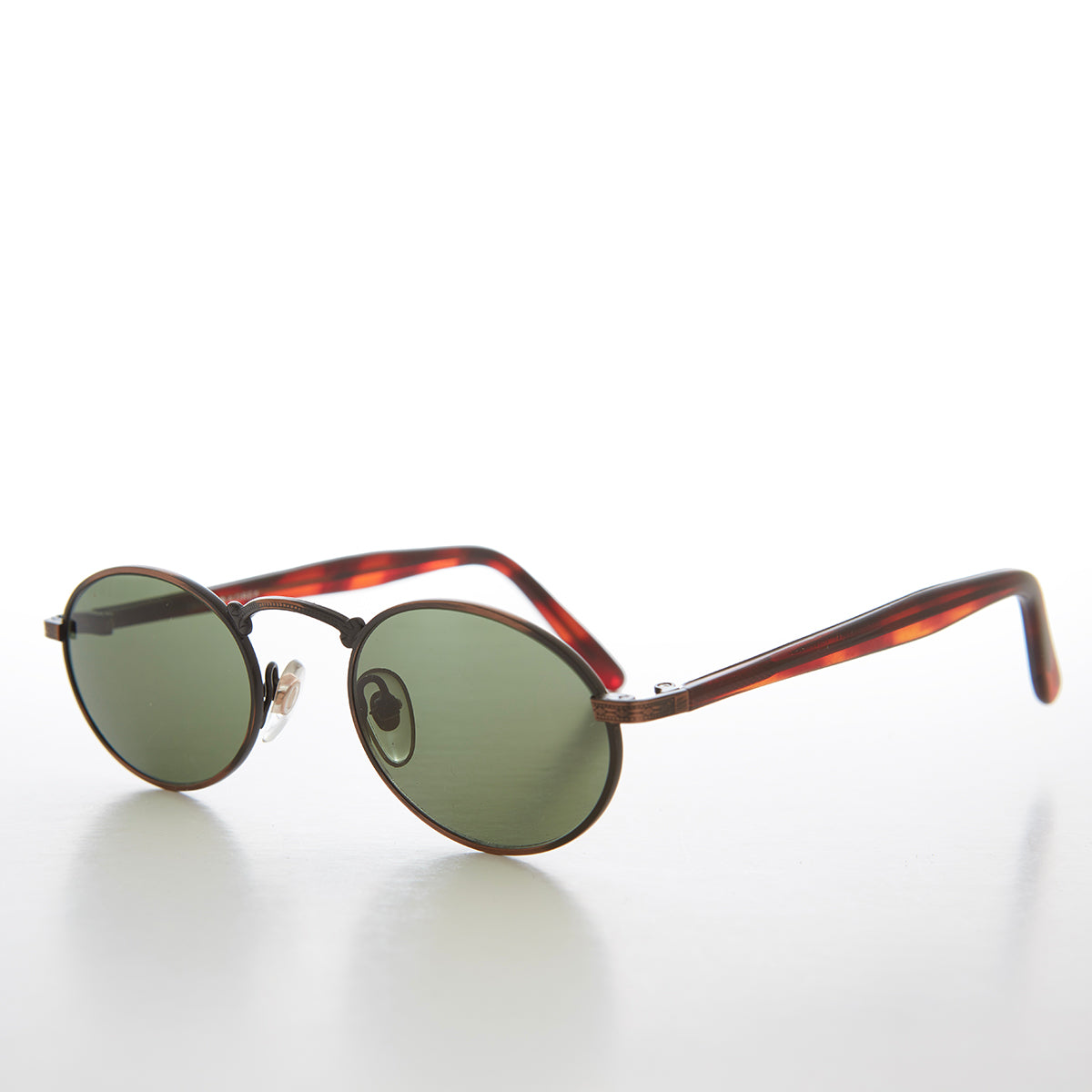 Small Oval Metal Vintage Sunglasses - Robin