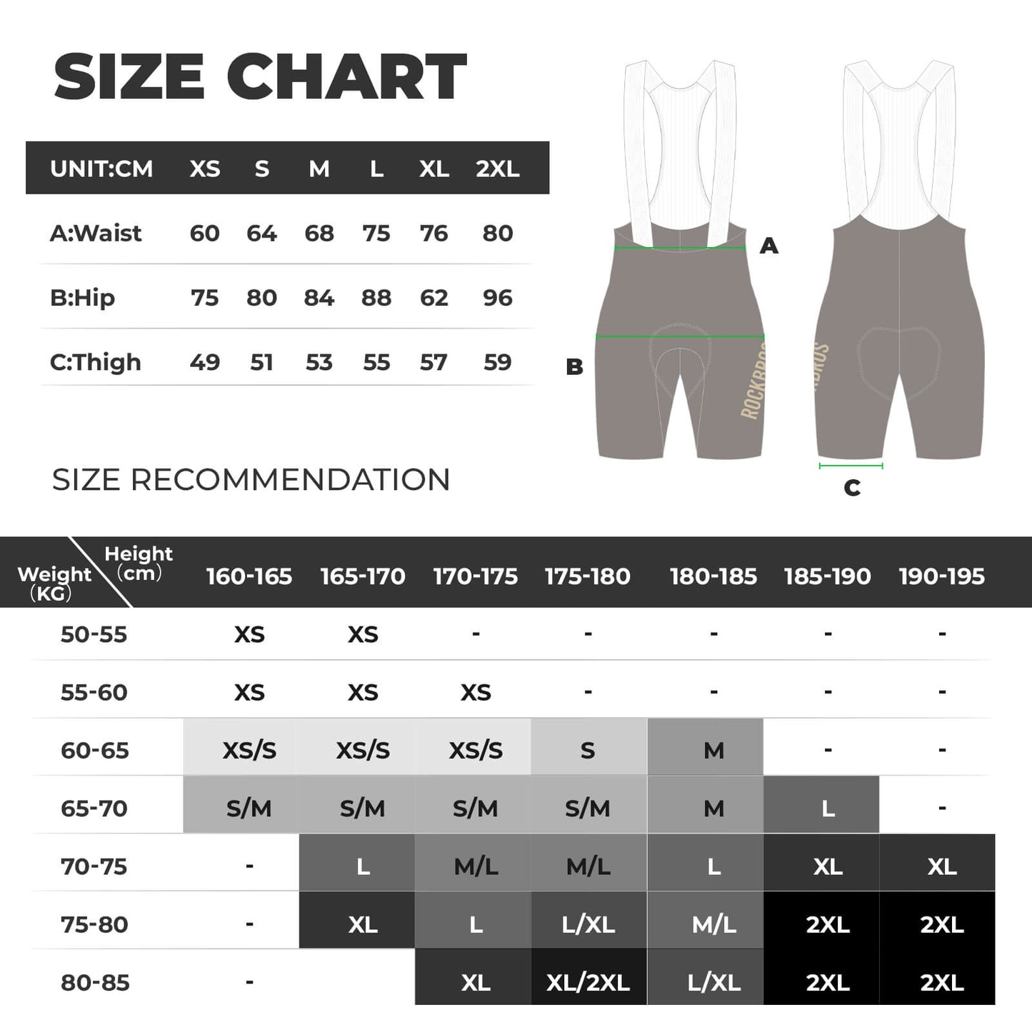 ROCKBROS DOLOMITI Pads Men’s Cycling Bib Shorts - YDDK008