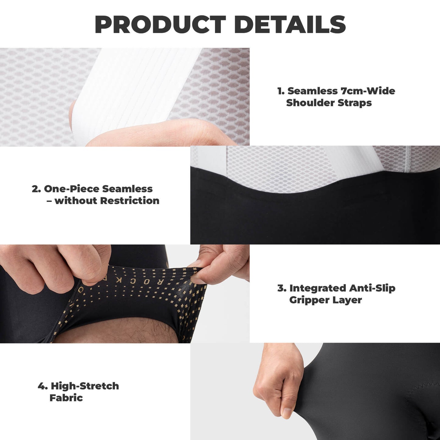 ROCKBROS DOLOMITI Pads Men’s Cycling Bib Shorts - YDDK008