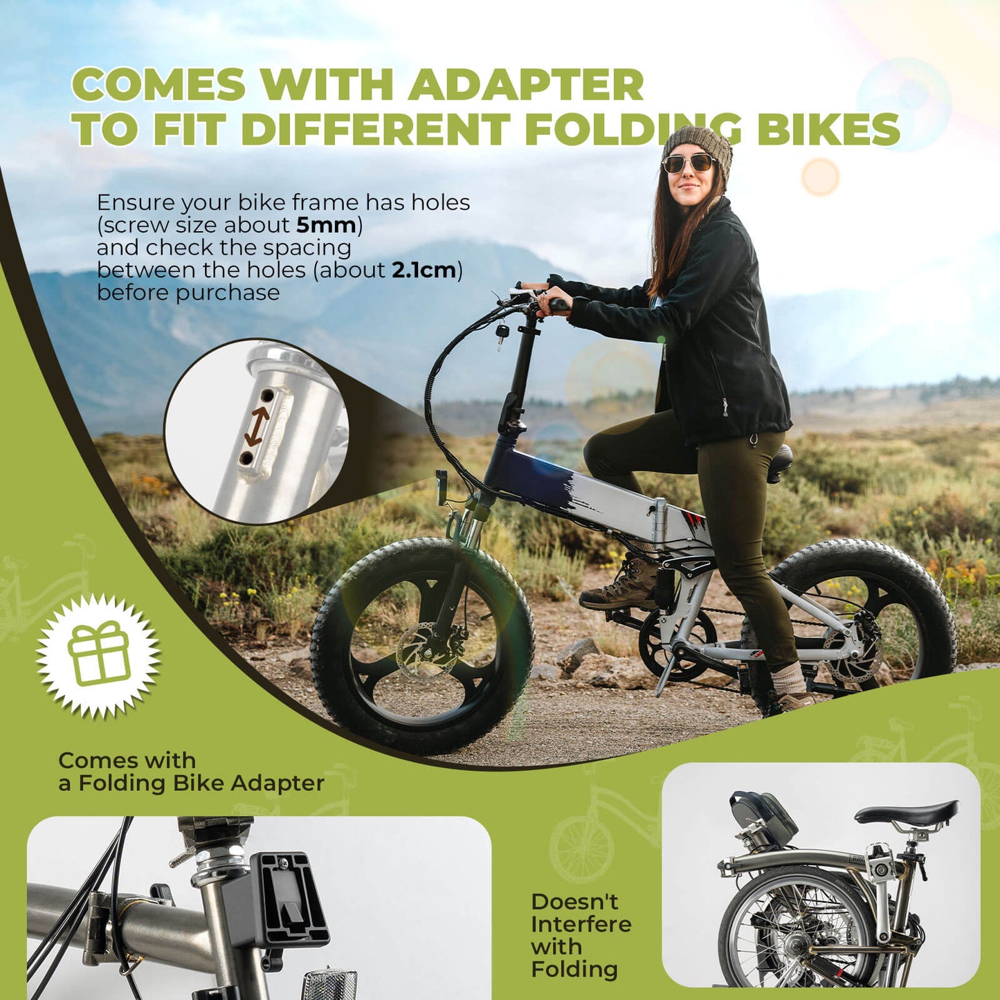 ROCKBROS Bike Handlebar Bag 1.8L For Folding Bike