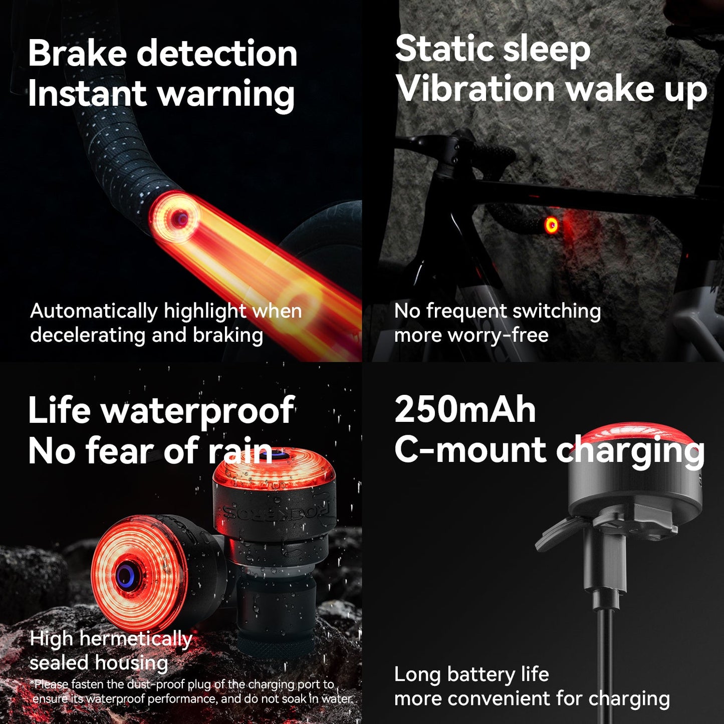 R0 Tail Light Brake sensor USB Handle Plug Smart Synchronization