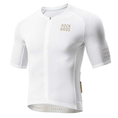 ROCKBROS Men's Short-Sleeve Cycling Jersey Diamond Pattern