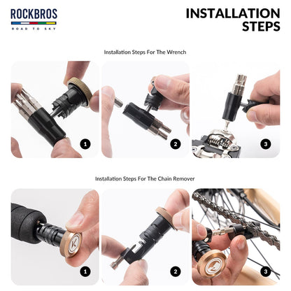 ROCKBROS Handlebar Tool Kit -Road to Sky VIAK Co-Branded Bar End