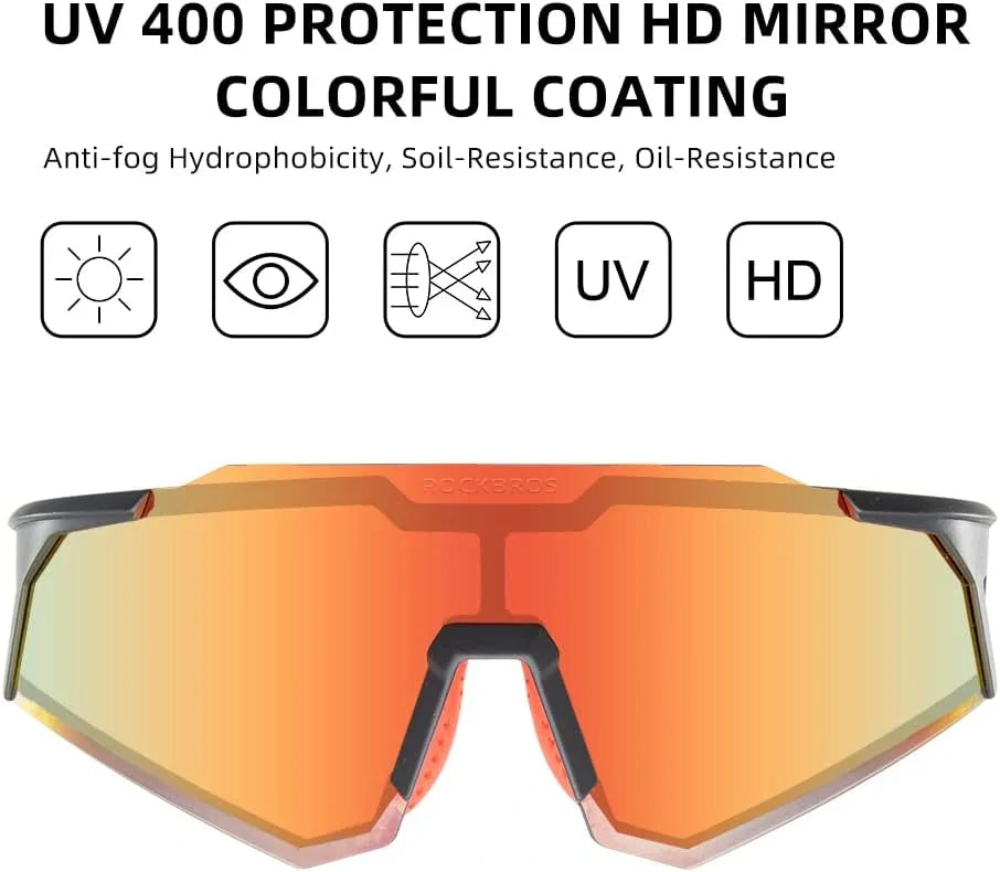 ROCKBROS-Ultralight Polarised Sports Sunglasses 22g