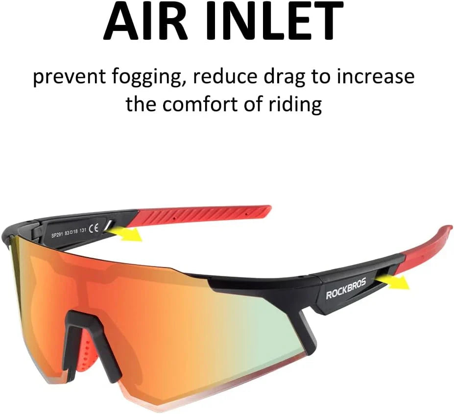 ROCKBROS-Ultralight Polarised Sports Sunglasses 22g