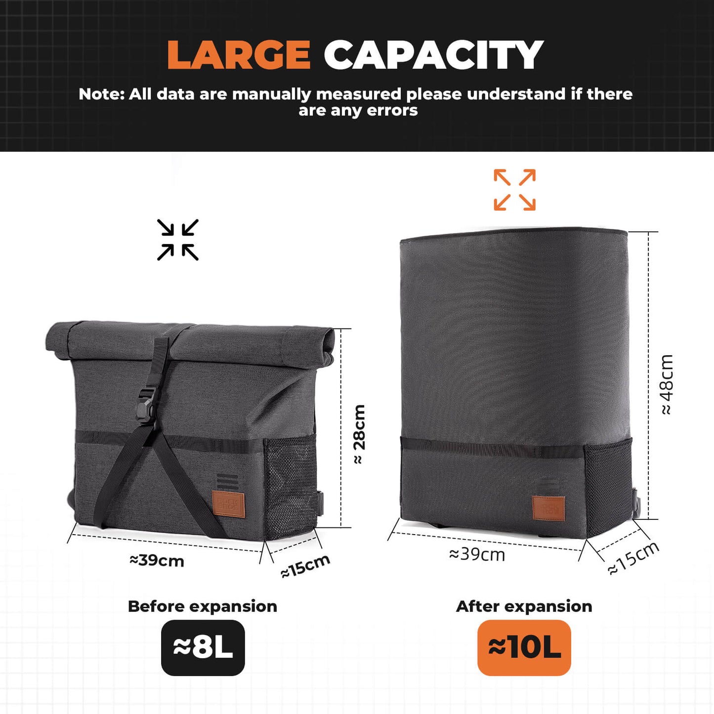 Brompton Folding Bike Handlebar Bag & Shoulder Bag  - 8L