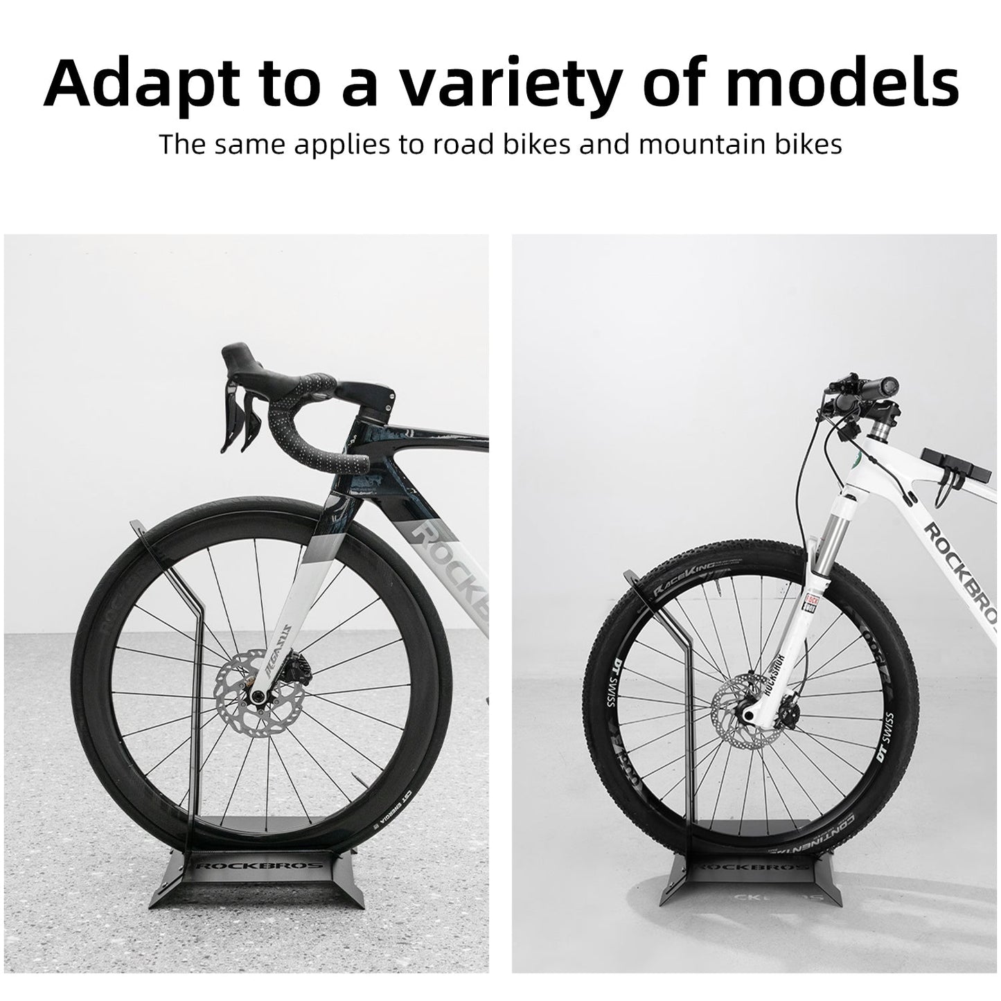 ROCKBROS L-Shaped Carbon Steel Bicycle Stand