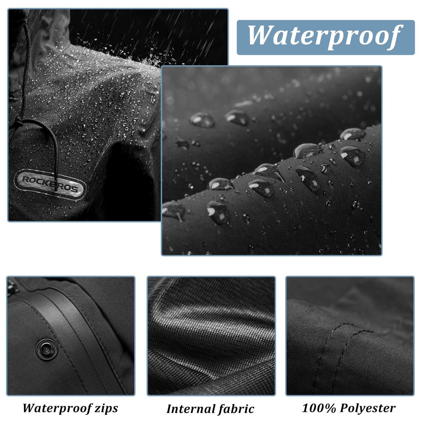 Waterproof Raincoat & Overtrousers for Men Women with Reflective