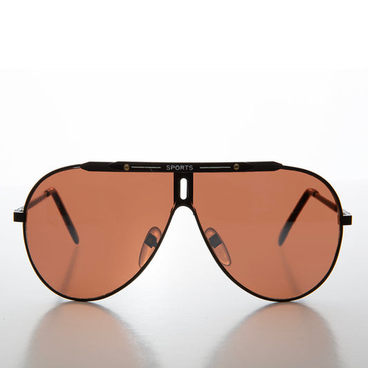 80s Iconic Sport Metal Aviator Sunglass - Rojas