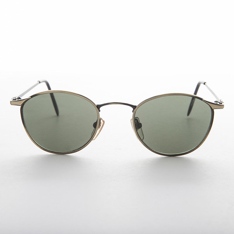 Round Metal Polo Schoolboy Classic Vintage Sunglass - Rory