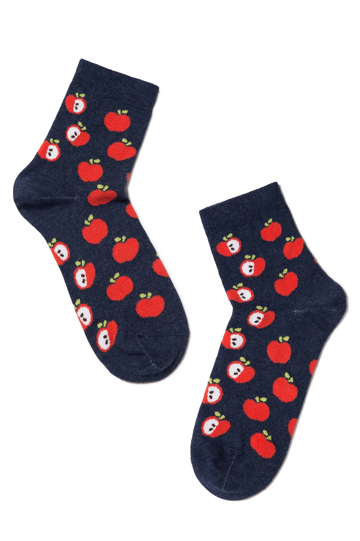 Conte Elegant Cotton Socks (2 pairs) - Fruit pattern