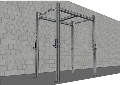 TGrip Commercial 4' Wide Rig - 3x3 Steel - Functional Multi-Grip Pull-Up - Sandwich Style J-Hooks