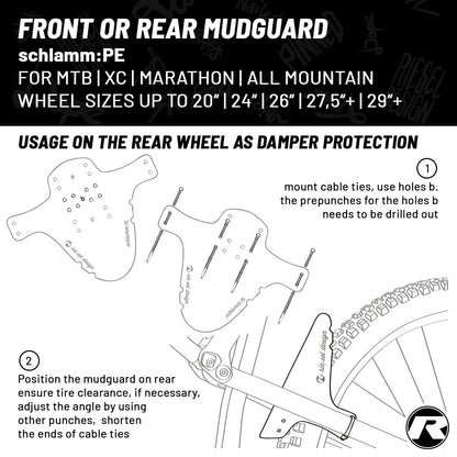 Riesel Design - Front Mudguard - SCHLAMM:PE