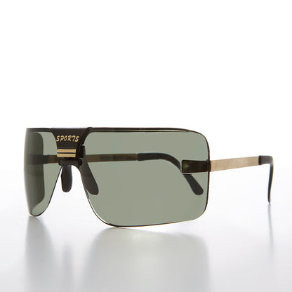 Wrap Around Sports Shield Sunglasses - Rufus