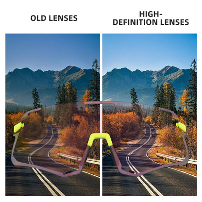 ROCKBROS Cycling GlassesMTB Biking  Sports Sunglasses with Anti Blue Lenses Men