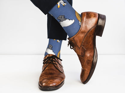 Cloud Rainbow Cats Socks - Comfy Cotton for Men & Women