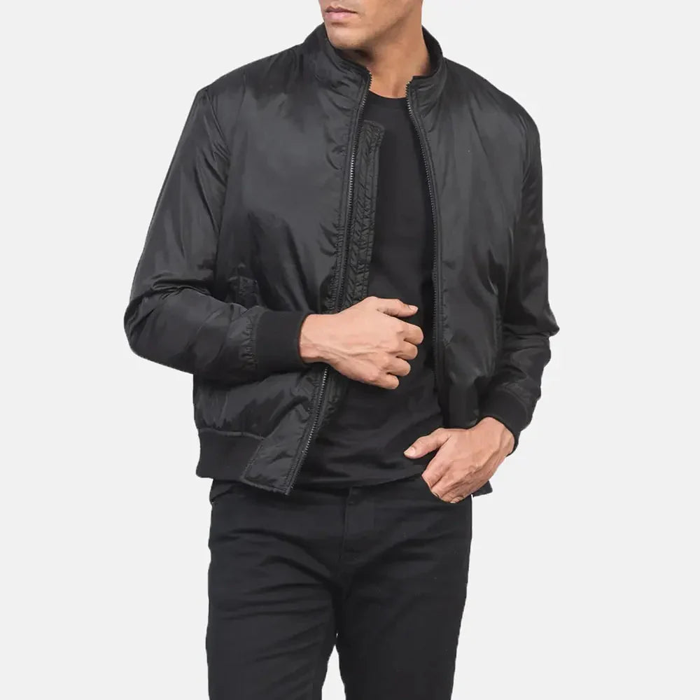 Ramon Black Bomber Jacket