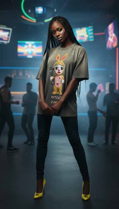 Ratchet Bunneez Deux Vintage Washed Tiger Stripes Dyed Gradient T-Shirt