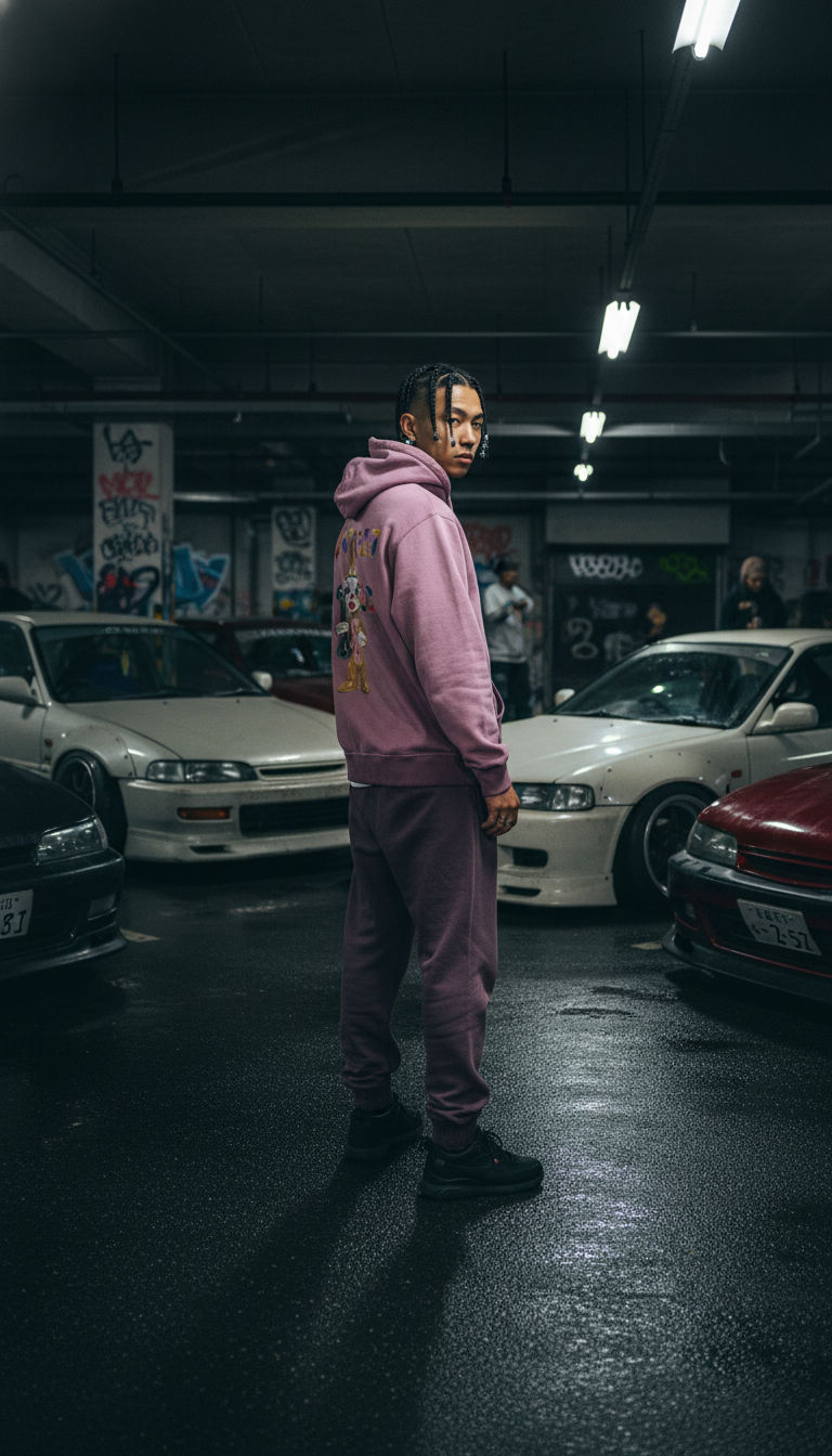 Ratchet Bunneez Ombre Stone Washed Colorpointed Hoodie