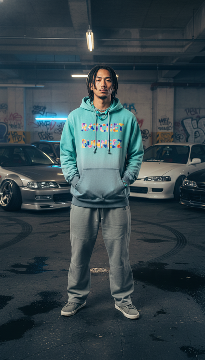 Ratchet Bunneez Ombre Stone Washed Colorpointed Hoodie