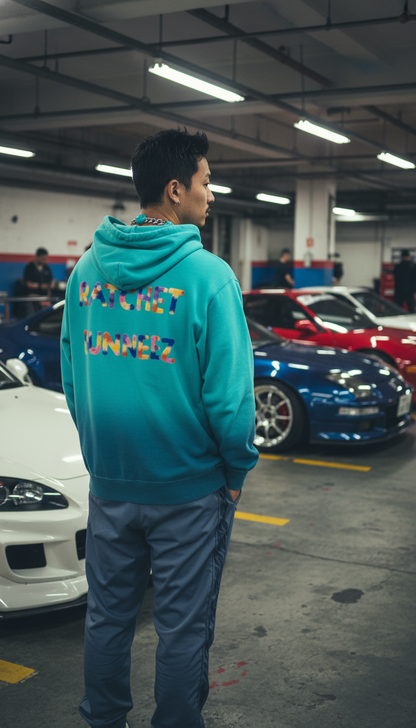 Ratchet Bunneez Ombre Stone Washed Colorpointed Hoodie