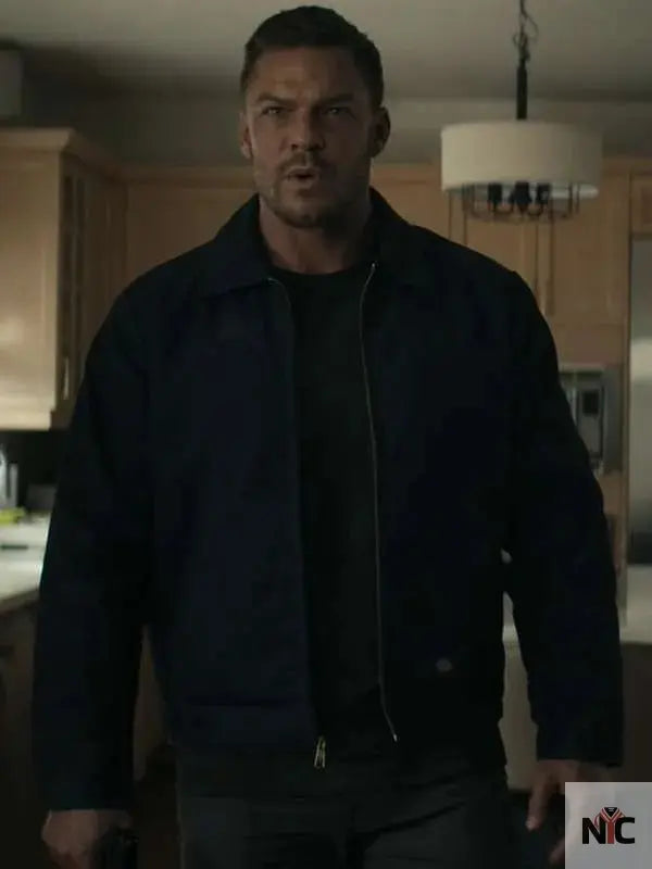 Reacher S02 Jack Reacher Black Jacket