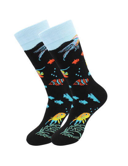 Tropical Fish Socks - Comfy Cotton for Men & Women