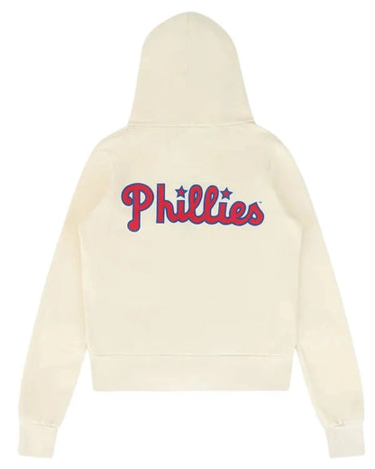 Philadelphia Phillies Aviator Nation x MLB Cream Five Stripe Hoodie