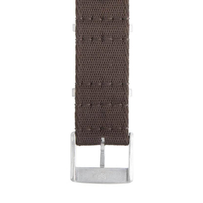 Eco-Friendly Nylon Military Watch Strap -  Dark Brown