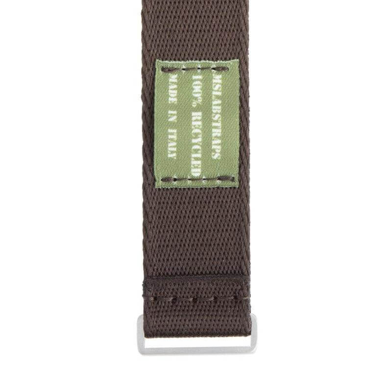 Eco-Friendly Nylon Military Watch Strap -  Dark Brown