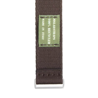 Eco-Friendly Nylon Military Watch Strap -  Dark Brown