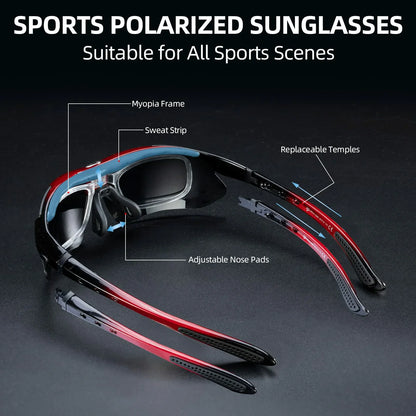 ROCKBROS Polarized Sports Sunglasses UV Protection Cycling Glasses
