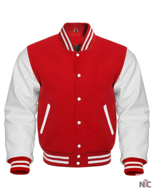 Red And White Varsity Jacket