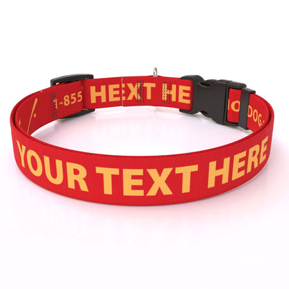 Personalized Solid Colored Side Release Collar