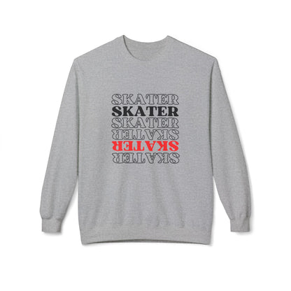 Red Statement Skater Unisex Fleece Crewneck Sweatshirt