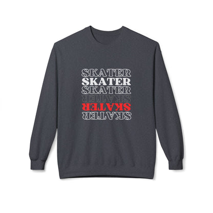 Red Statement Skater Unisex Fleece Crewneck Sweatshirt