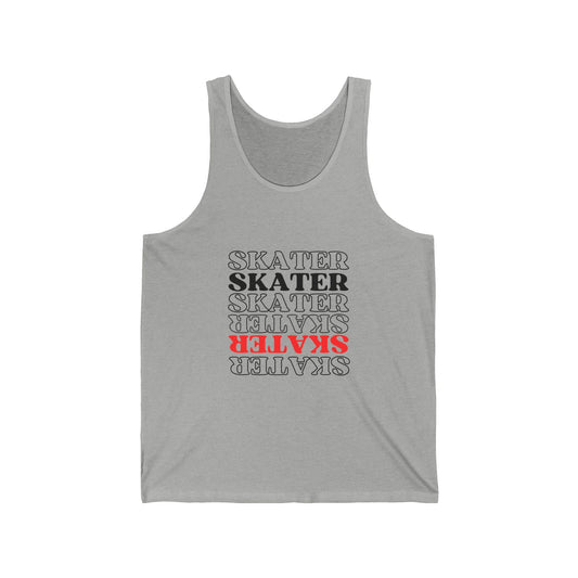 Red Statement Skater Unisex Tank