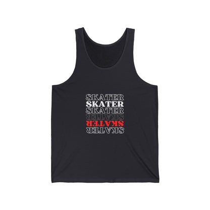 Red Statement Skater Unisex Tank