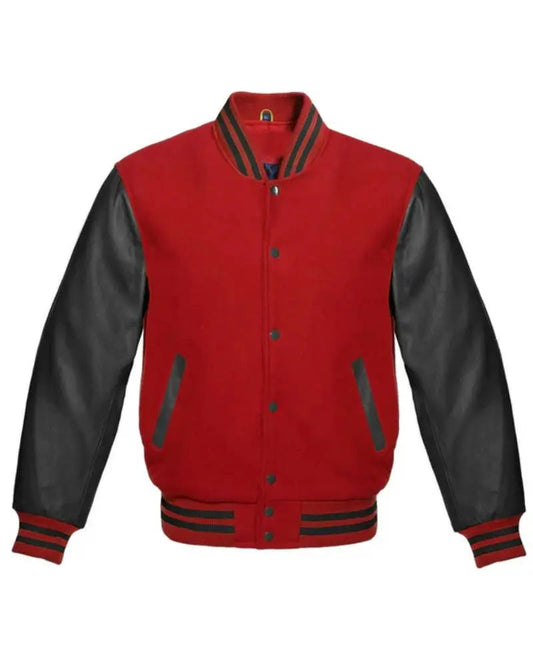Red And Black Varsity Letterman Jacket