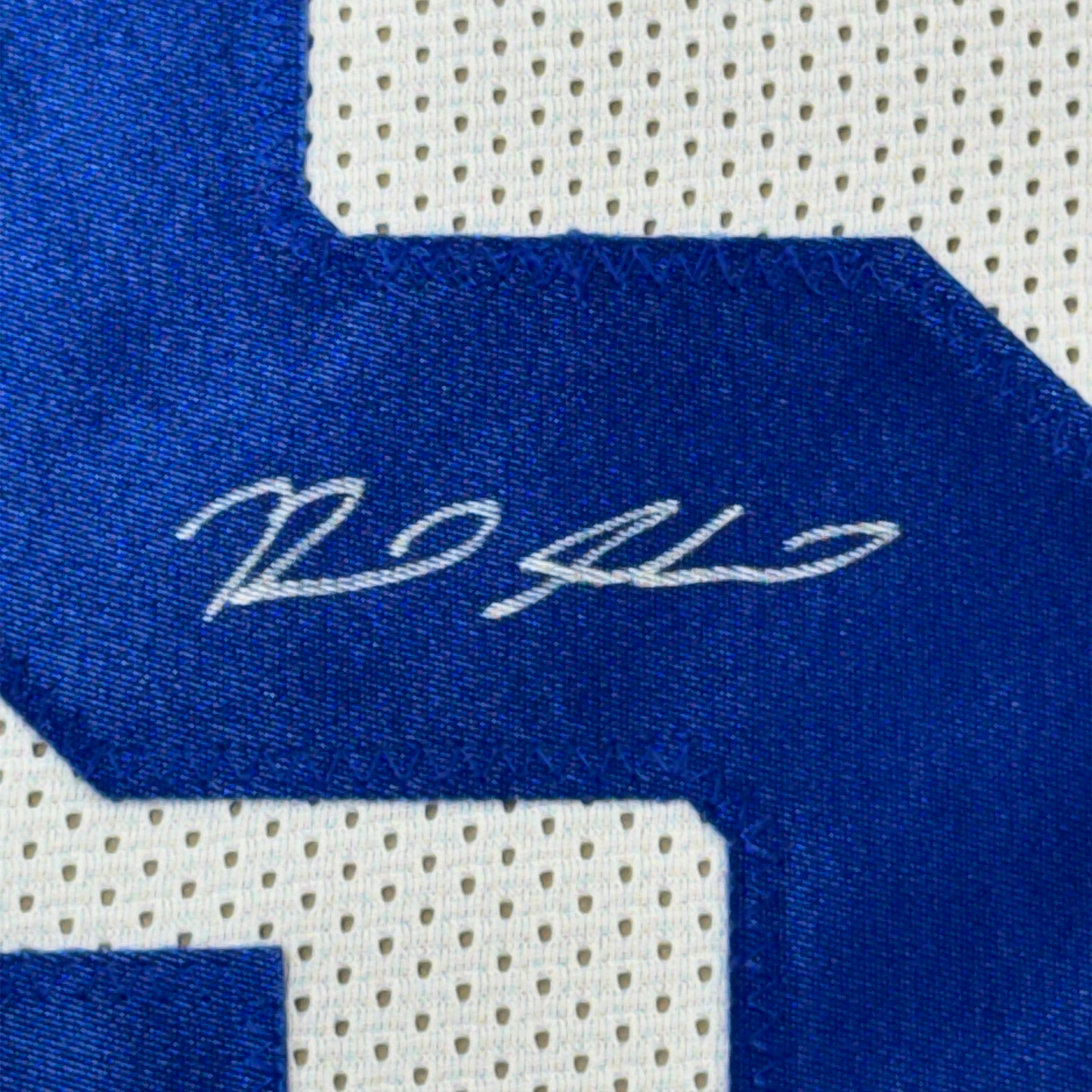 Framed Autographed/Signed Reed Sheppard 35x39 Kentucky White College Basketball Jersey PSA COA