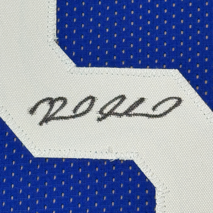 Framed Autographed/Signed Reed Sheppard 35x39 Kentucky Blue College Basketball Jersey JSA COA