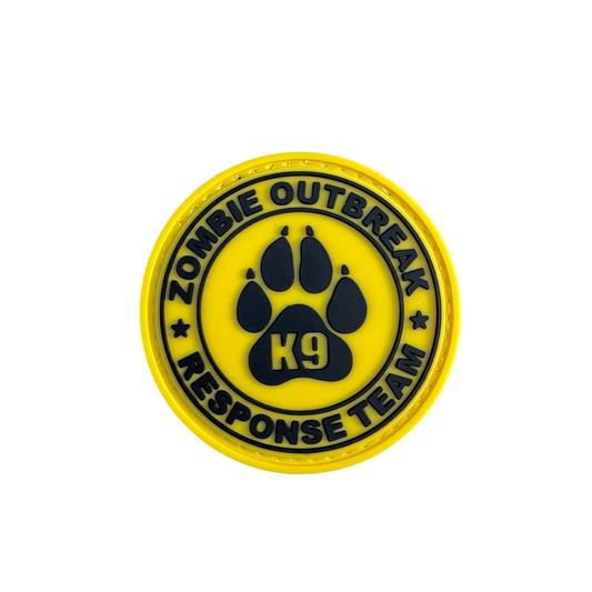 Zombie Outbreak Yellow PVC Morale Patch
