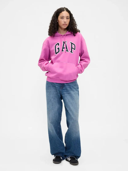 Relaxed Fit Gap Logo Pink Hoodie